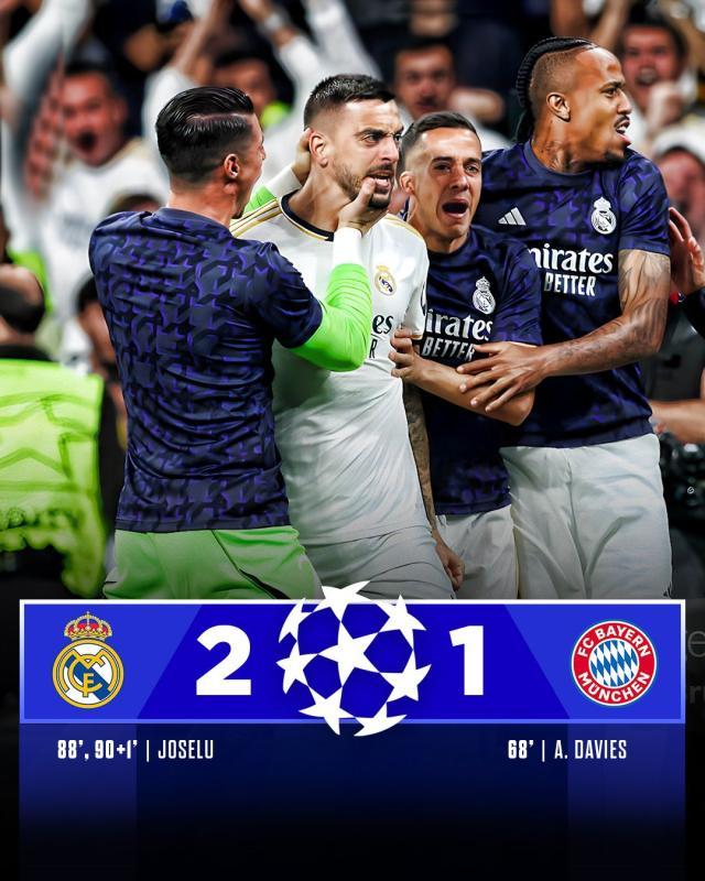 开云体育官网-【欧冠】何塞卢替补出场双响绝杀，皇马2比1逆转拜仁